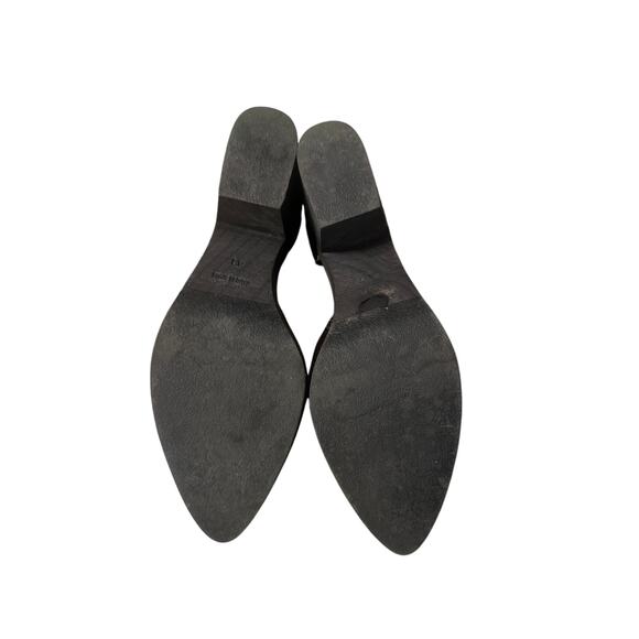 Women 41 Free People Metallic Gold Percy Clog Ankle Buckle Wrap Heels Shoes - Picture 7 of 9